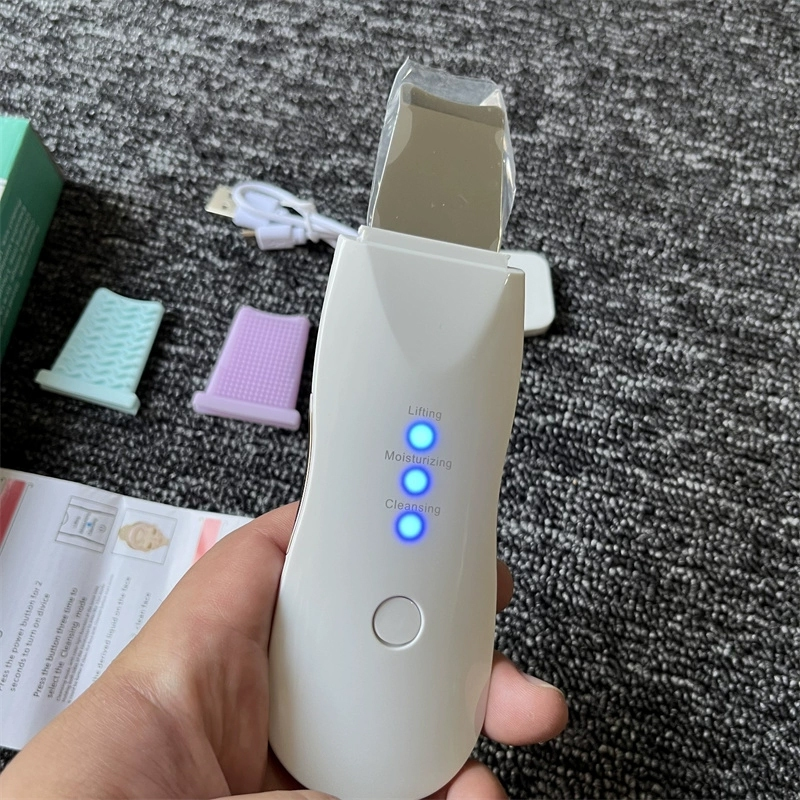 Aparelho de Peeling Esfoliante Ultrassônico Limpeza Facial Profunda Remoção de Cravos Antirrugas Sonic Skin