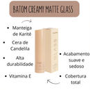 Batom Bala Creamy Matte Glass Ruby Rose