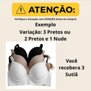 Kit com até 3 Sutiãs Básicos de Microfibra com Bojo – Conforto, Sustentação e Modelagem Natural – LÚMMINA STORE