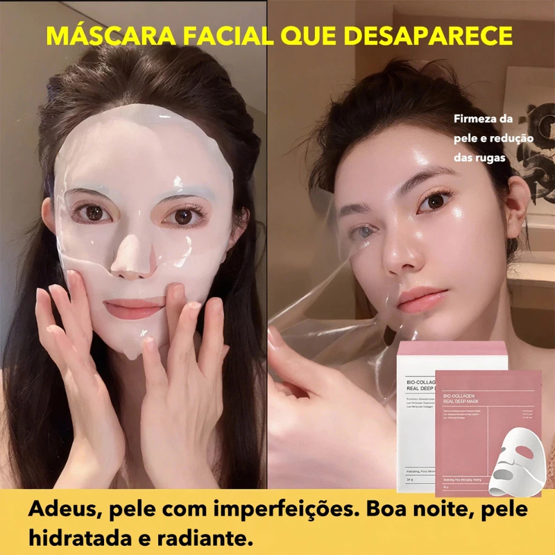 Máscara Facial Hidratante com Colágeno – Pele Mais Firme, Iluminada e Revitalizada – LÚMMINA STORE
