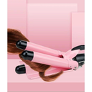 Chapinha Triondas Ondulador Formador Triplo 22mm Modelador de Cachos Onda Cabelo Cerâmica 200°C